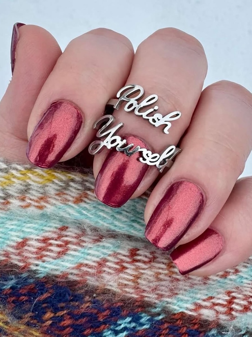 *Exclusive* Color Street: Rosy Reverie | Wine Red Fall Gold Shimmer Winter Party
